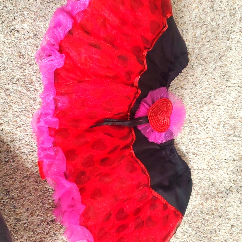 Heart Tutu Red/Pink/Black